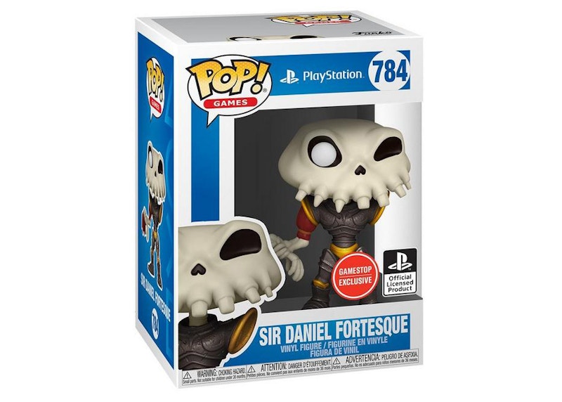 Funko Pop! Games PlayStation MediEvil Sir Daniel Fortesque Metallic GameStop Exclusive Figure #784