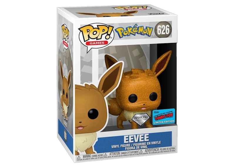 Funko Pop! Games Pokemon Eevee Diamond Collection 2021 NYCC Exclusive Figure #626