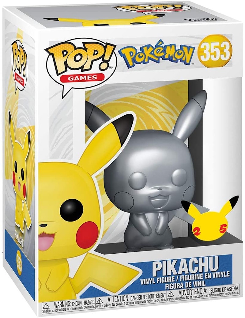 Funko Pop! Games Pokemon Pikachu (Silver) Figure #353