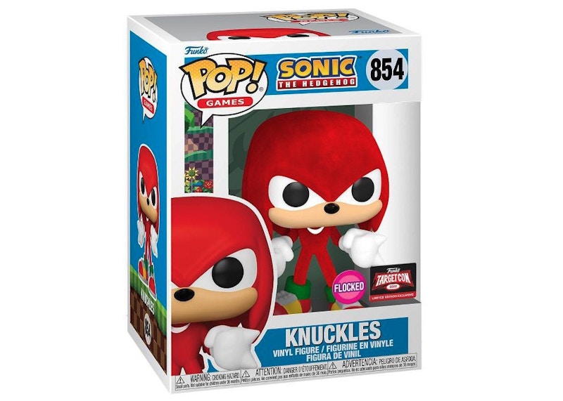 Funko Pop! Games Sonic The Hedgehog Knuckles Flocked Target Con 2022 Exclusive Figure #854