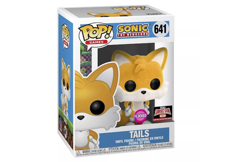 Funko Pop! Games Sonic The Hedgehog Tails (Flocked) Target Con Exclusive Figure #641