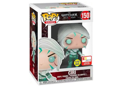 Funko Pop! Games The Witcher Wild Hunt Ciri GITD 2019 E3 Exclusive Figure #150