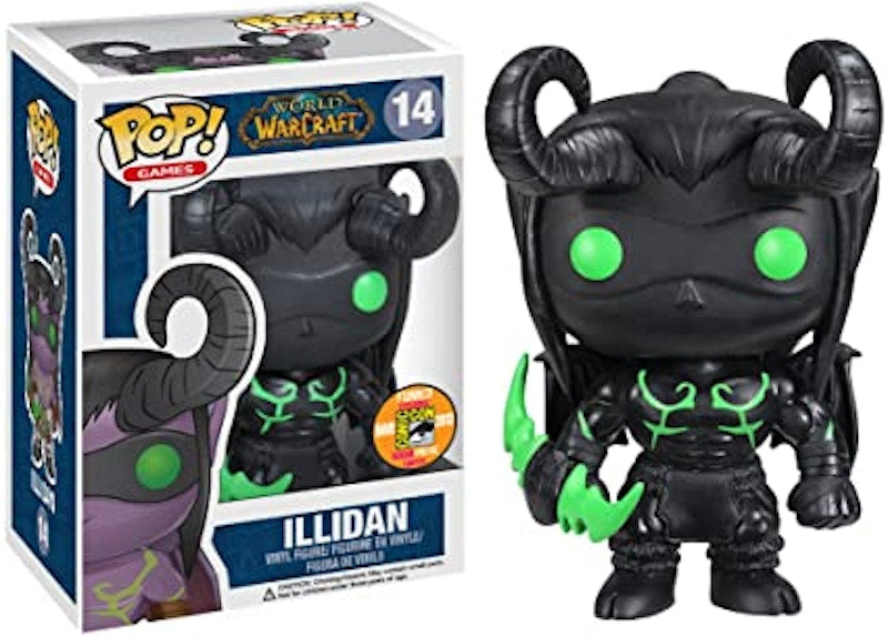 Funko Pop! Games World Of Warcraft Illidan (Black) SDCC Figure #14