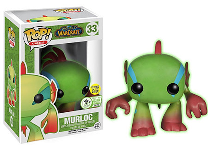 Funko Pop! Games World Of Warcraft Murloc (Glow Green) Emerald City ComicCon Exclusive Figure #33