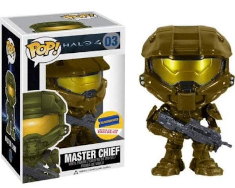 Funko Pop! Halo 4 Master Chief (Gold) Blockbuster Exclusive Figure #03