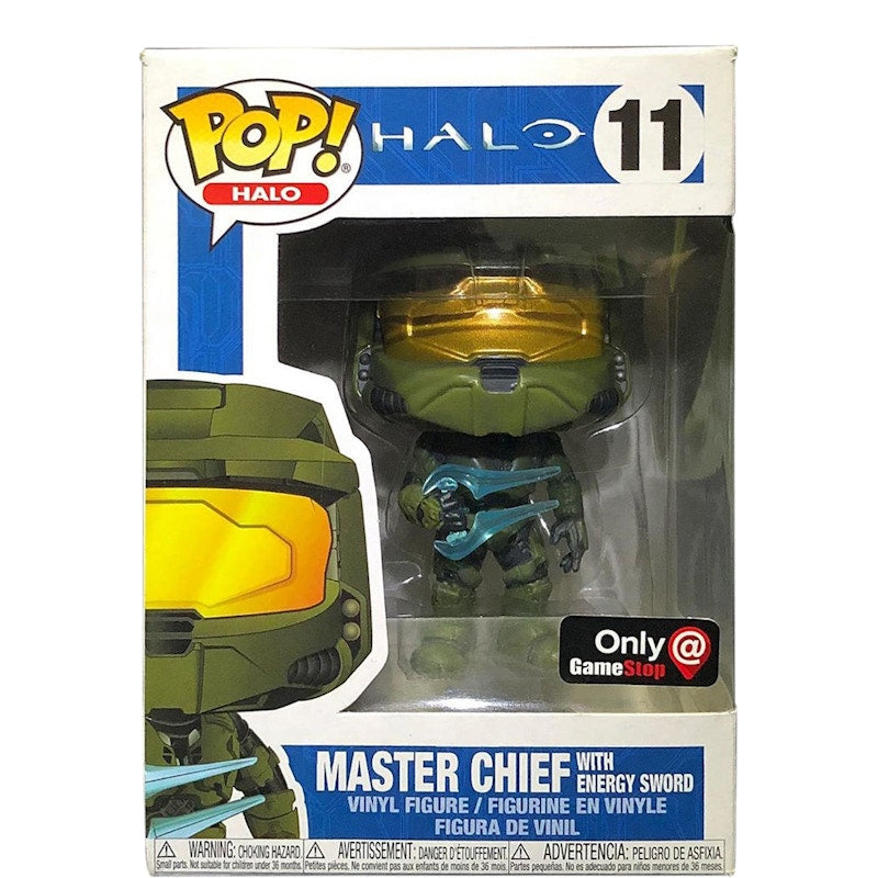Funko Pop! Halo Master Chief with Energy Sword Game Stop Exclusive Figure #11