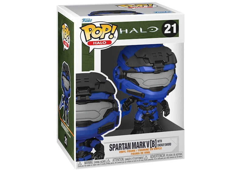 Funko Pop! Halo Spartan Mark V(B) With Energy Sword Figure #21
