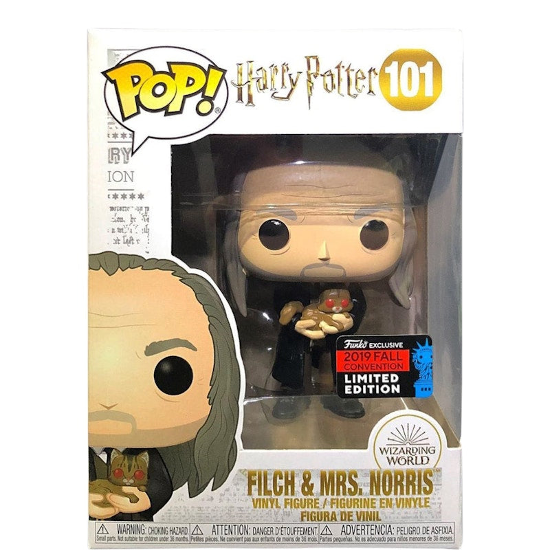 Funko Pop! Harry Potter Filch & Mrs. Norris Fall Convention Figure #101