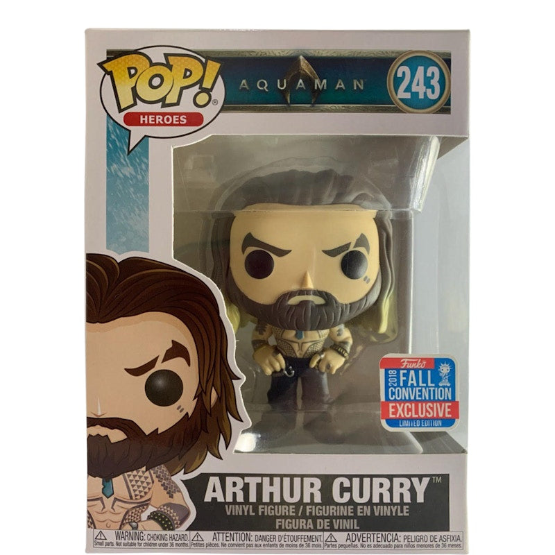 Funko Pop! Heroes Aquaman Arthur Curry Fall Convention Exclusive Figure #243