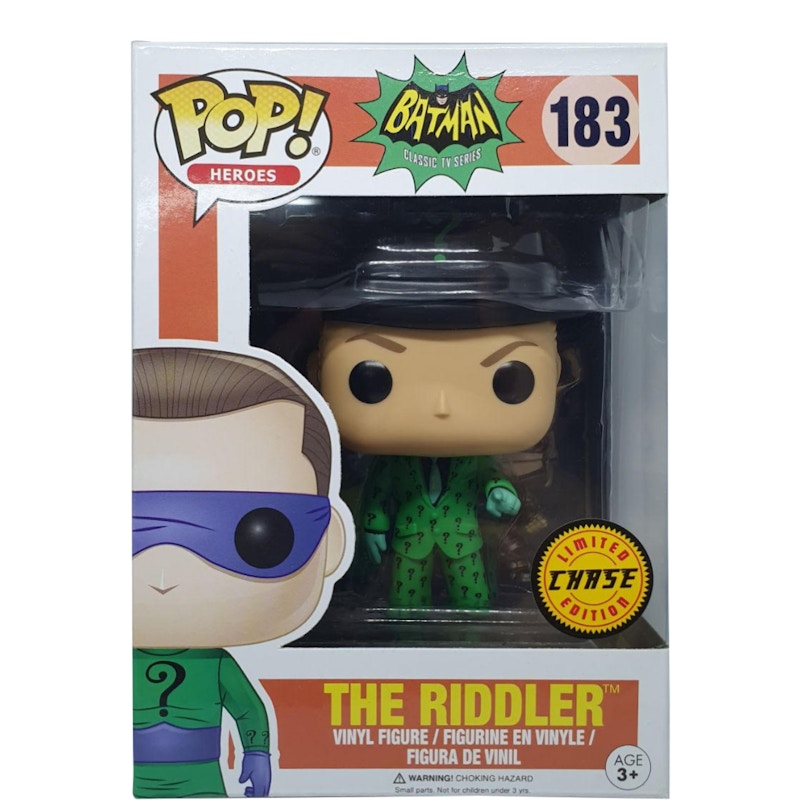 Funko Pop! Heroes Batman Classic TV Series The Riddler (Chase) Figure #183
