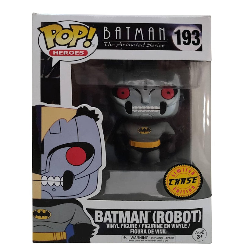 Funko Pop! Heroes Batman The Animated Series Batman (Robot) (Chase) Figure #193