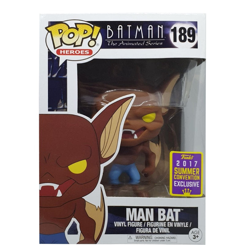 Funko Pop! Heroes Batman The Animated Series Man Bat Summer Convention Figure #189