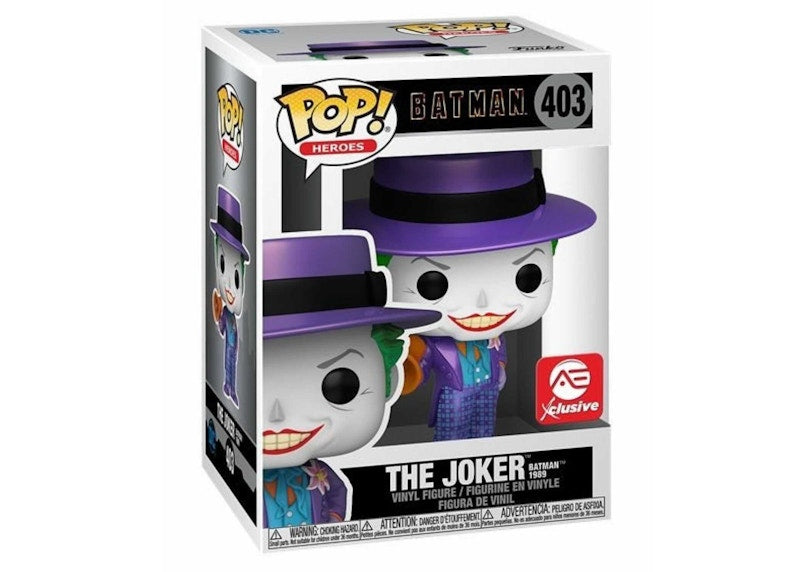 Funko Pop! Heroes Batman The Joker With T-Shirt Bundle AE Exclusive Figure #403