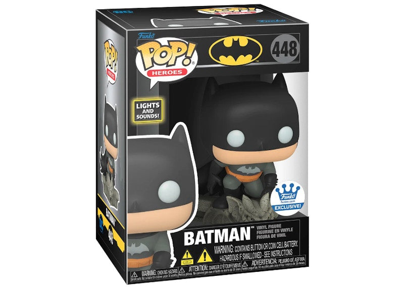 Funko Pop! Heroes Batman (With Lights and Sounds) Funko Shop Exclusive Figure #448