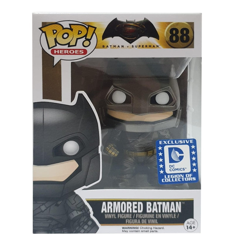 Funko Pop! Heroes Batman v Superman Armored Batman DC Legion of Collectors Exclusive Figure #88