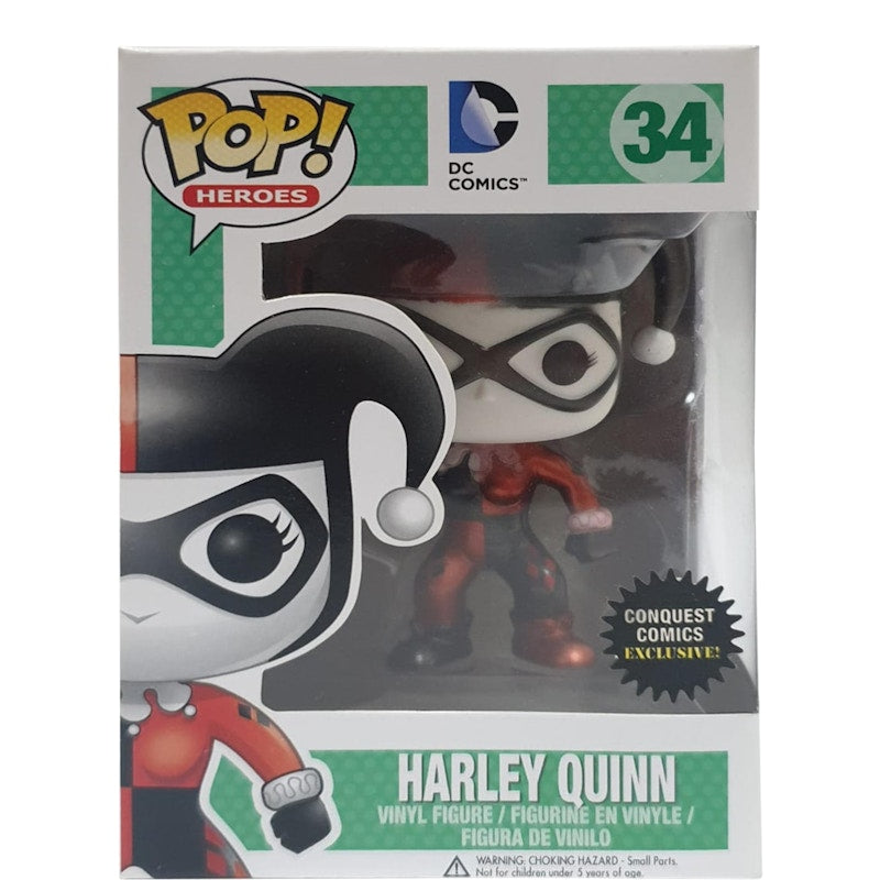 Funko Pop! Heroes DC Comics Harley Quinn Conquest Comics Exclusive Figure #34