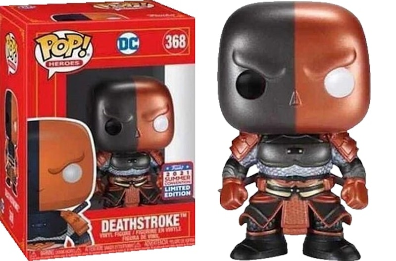Funko Pop! Heroes DC Deathstroke (Metallic) Summer Convention Limited Edition Figure #368