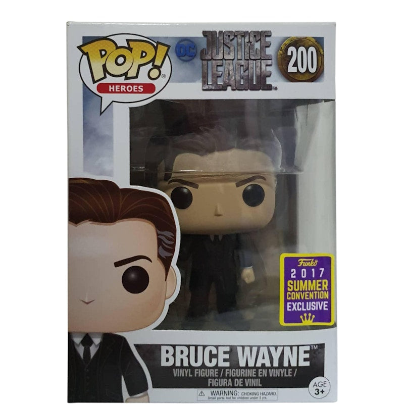 Funko Pop! Heroes DC Justice League Bruce Wayne Summer Convention Exclusive Figure #200