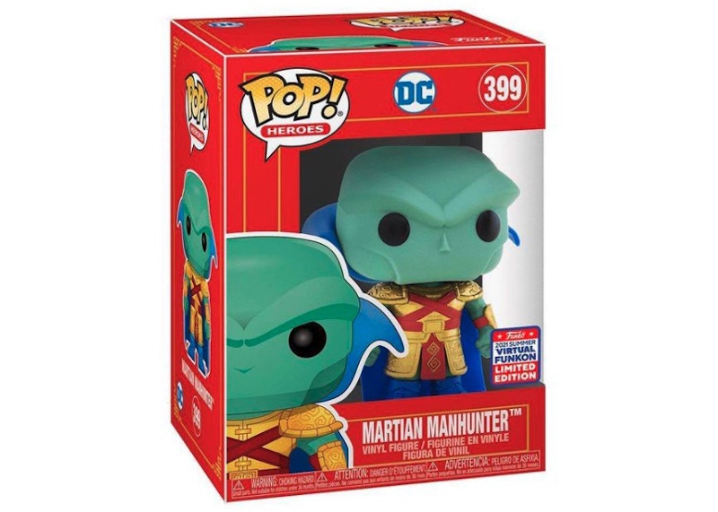 Funko Pop! Heroes DC Martian Manhunter 2021 Summer Virtual Funkon Exclusive Figure #399