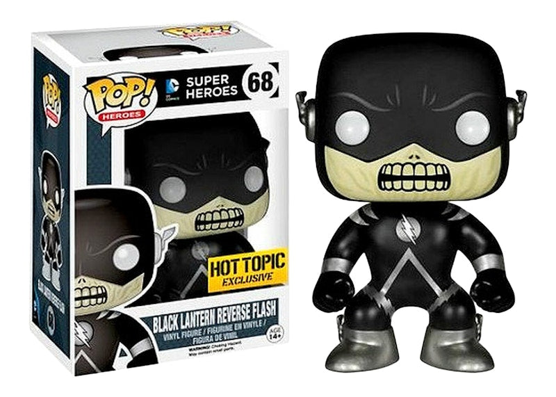 Funko Pop! Heroes DC Super Heroes Black Lantern Reverse Flash Hot Topic Exclusive Figure #68