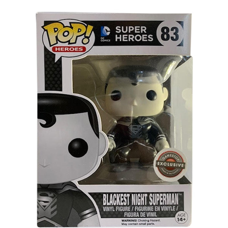 Funko Pop! Heroes DC Super Heroes Blackest Night Superman Game Stop Exclusive Figure #833