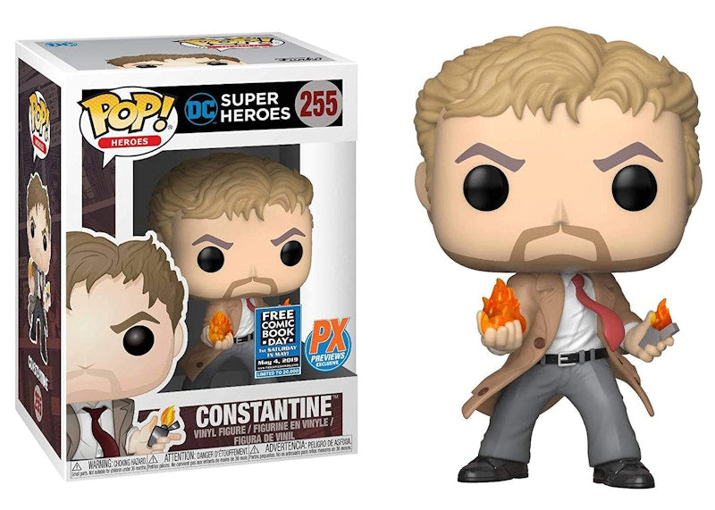 Funko Pop! Heroes DC Super Heroes Constantine 2019 Free Comic Book Day PX Previews Exclusive Figure #255