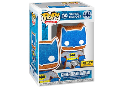 Funko Pop! Heroes DC Super Heroes Gingerbread Batman Diamond Collection Hot Topic Exclusive Figure #444