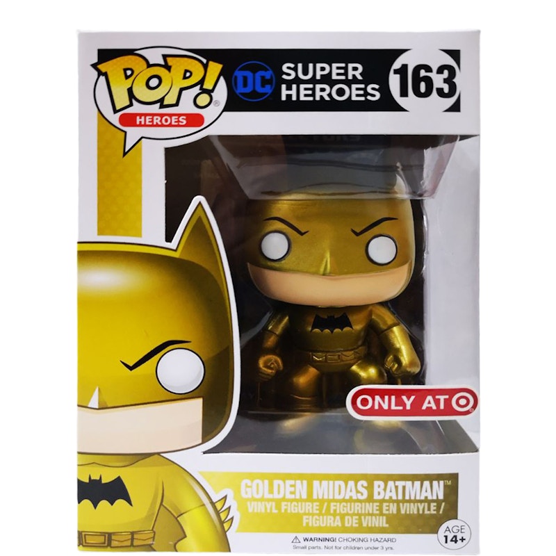 Funko Pop! Heroes DC Super Heroes Golden Midas Batman Target Exclusive Figure #163