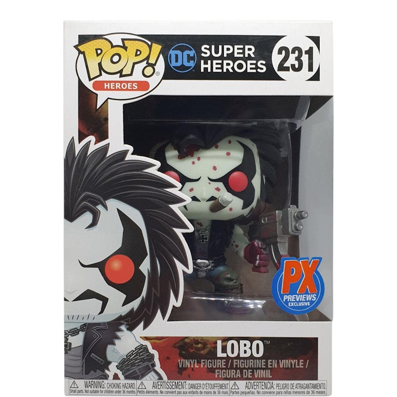 Funko Pop! Heroes DC Super Heroes Lobo PX Previews Exclusive Figure #231