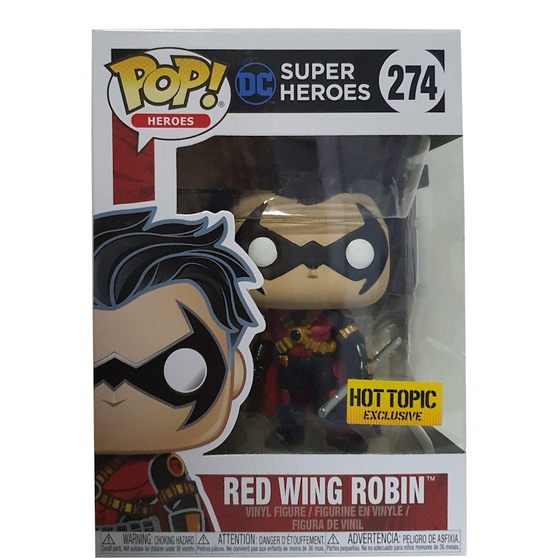 Funko Pop! Heroes DC Super Heroes Red Wing Robin Hot Topic Exclusive Figure #274