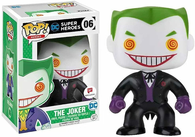 Funko Pop! Heroes DC Super Heroes The Joker Black Suit Walgreens Exclusive Figure #06