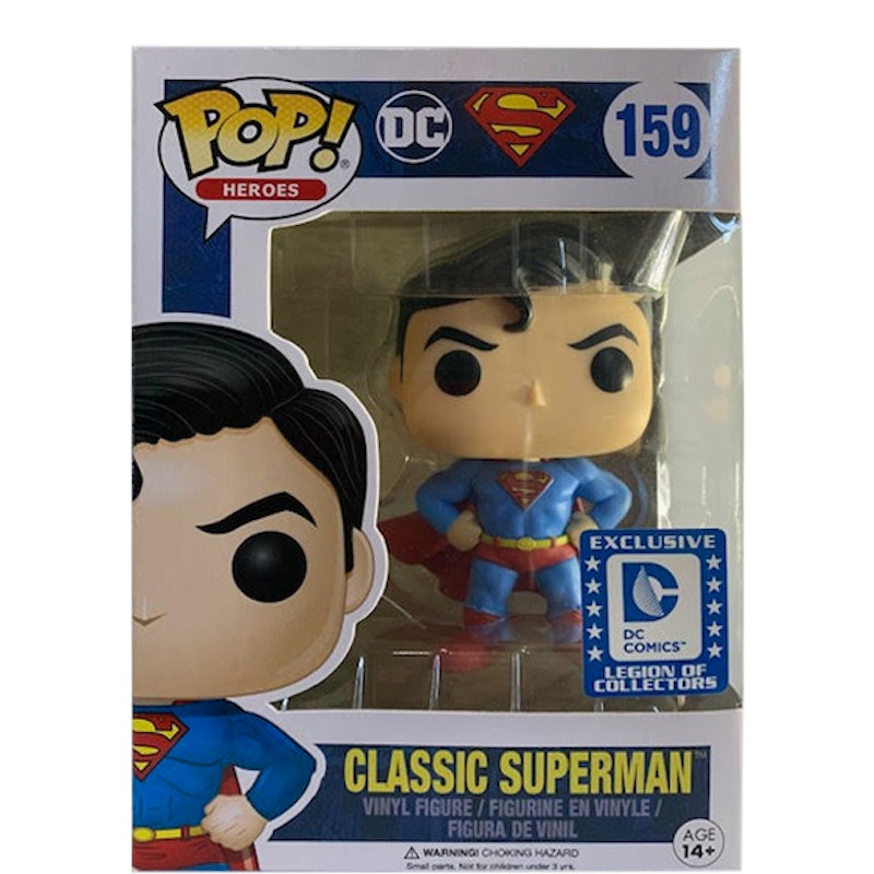 Funko Pop! Heroes DC Superman Classic Superman Legion of Collectors Exclusive Figure #159