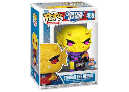 Funko Pop! Heroes Justice League Etrigan the Demon PX Previews Free Comic Book Day Exclusive Black Light Chase Edition Figure #459