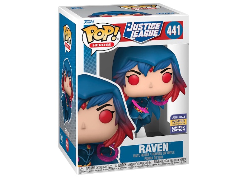 Funko Pop! Heroes Justice League Raven 2022 Winter Convention Exclusive Figure #441