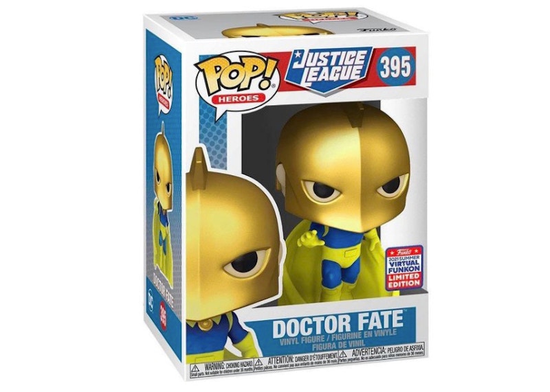 Funko Pop! Heroes Justice Leauge Doctor Fate 2021 Summer Virtual Funkon Exclusive Figure #395