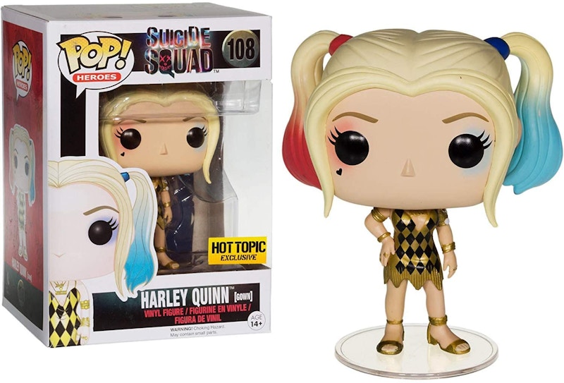 Funko Pop! Heroes Suicide Squad Harley Quinnn (Gown) Hot Topic Exclusive Figure #108