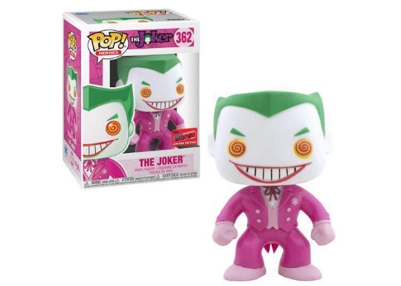 Funko Pop! Heroes The Joker Breast Cancer Awareness NYCC Exclusive Figure #362