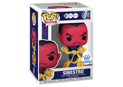 Funko Pop! Heroes Warner Brothers 100 DC Sinestro Funko Shop Exclusive Figure #470