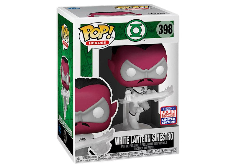 Funko Pop! Heroes White Lantern Sinestro 2021 Summer Convention Exclusive Figure #398