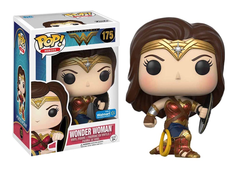 Funko Pop! Heroes Wonder Woman with Shield Walmart Exclusive Figure #175