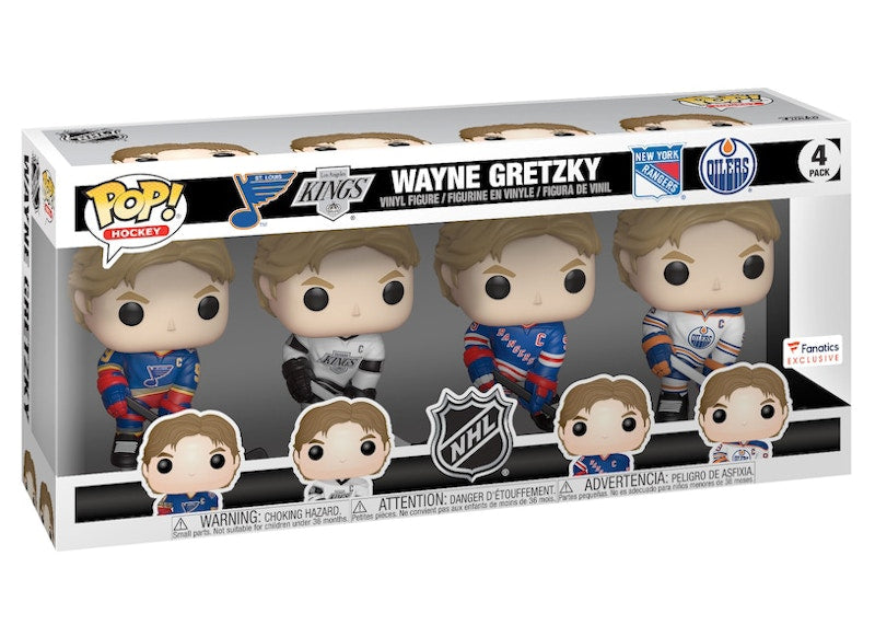 Funko Pop! Hockey NHL Wayne Gretzky Fanatics Exclusive 4-Pack