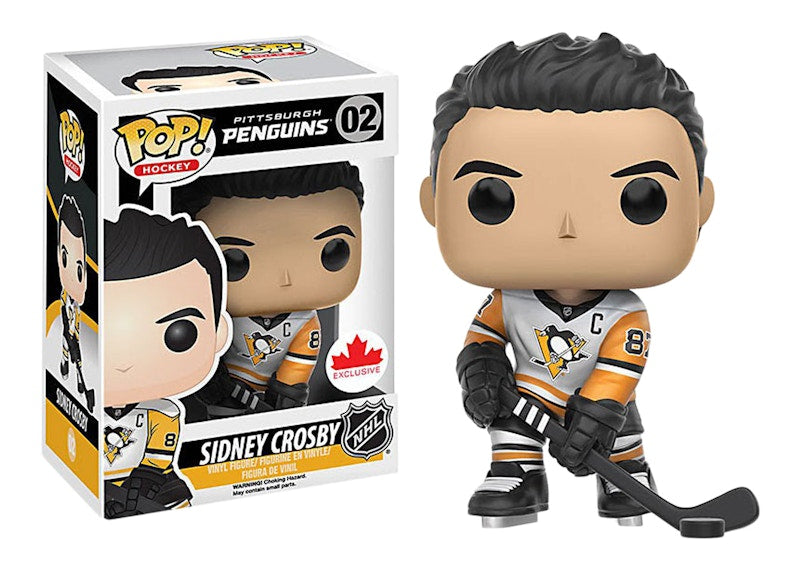 Funko Pop! Hockey Pittsburgh Penguins Sidney Crosby White Jersey Grosnor Exclusive Figure #02