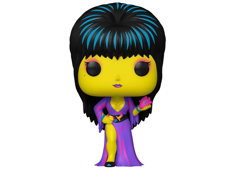 Funko Pop! Icons Black Light 40 Years of Elvira (Elvira) Entertainment Earth Exclusive Figure #68