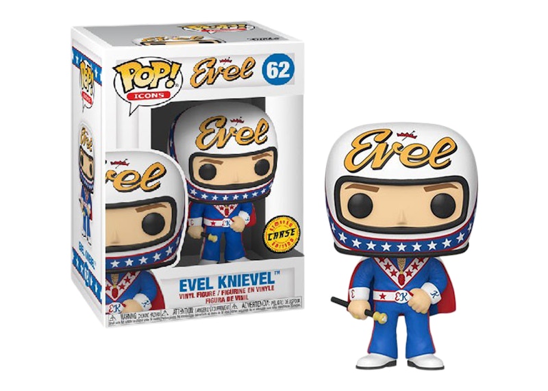 Funko Pop! Icons Evel Knievel (Blue) Chase Figure #62