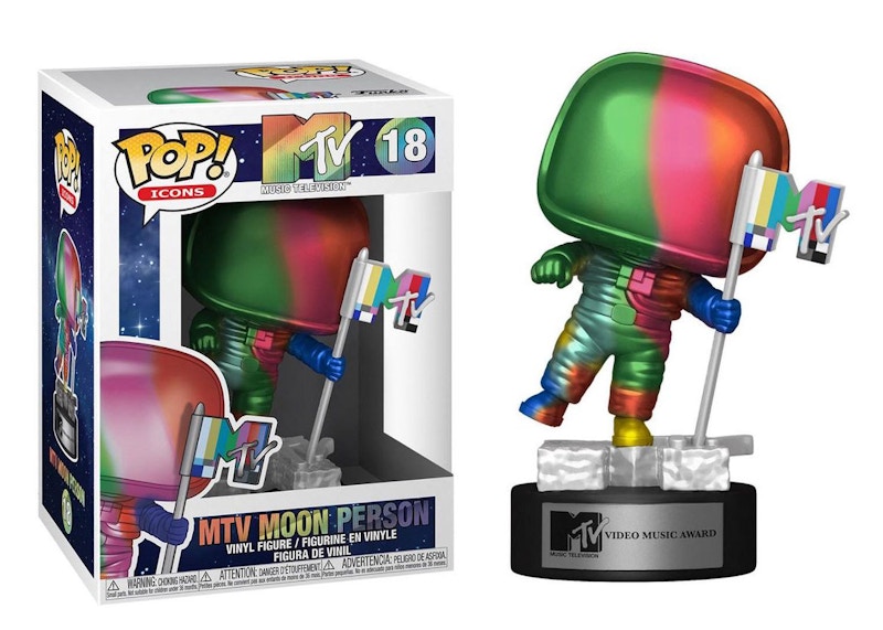 Funko Pop! Icons MTV Moon Person (Rainbow) Figure #18
