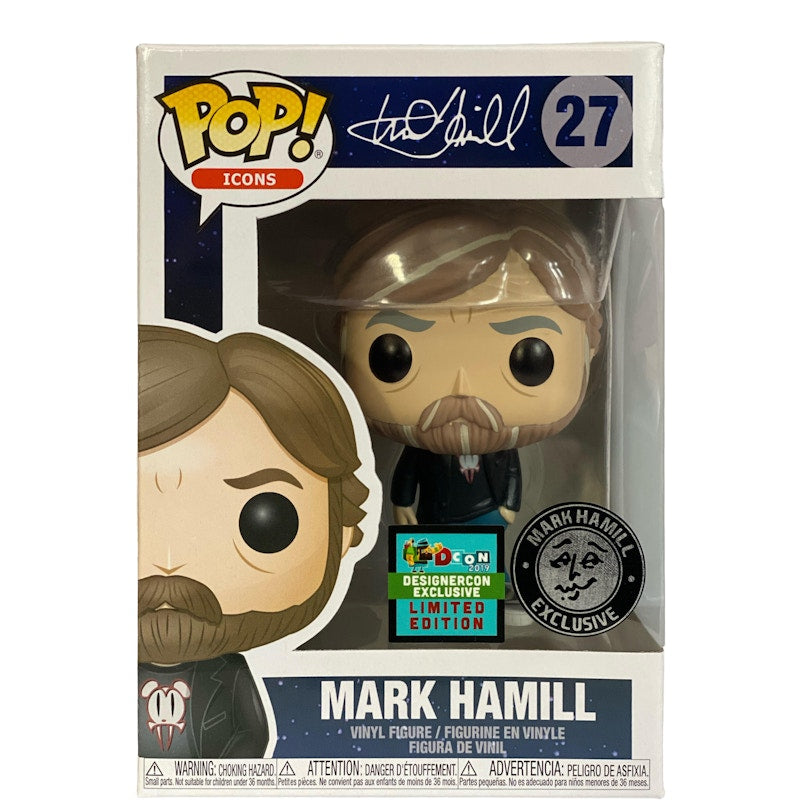 Funko Pop! Icons Mark Hamill Exclusive Black Lava Bear Shirt DesignerCon Exclusive Figure # 27