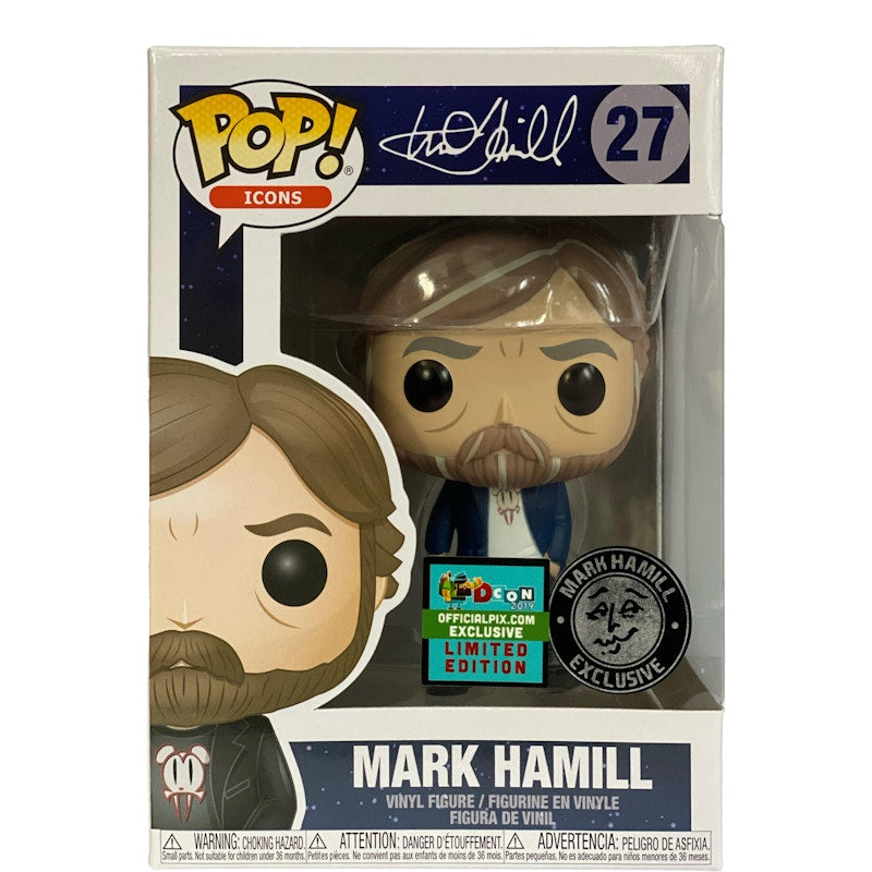 Funko Pop! Icons Mark Hamill Exclusive White Lava Bear Shirt DesignerCon Exclusive Figure # 27