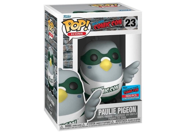 Funko Pop! Icons New York Comic Con Paulie Pigeon 2021 NYCC Exclusive (Edition of 1500) Figure #23