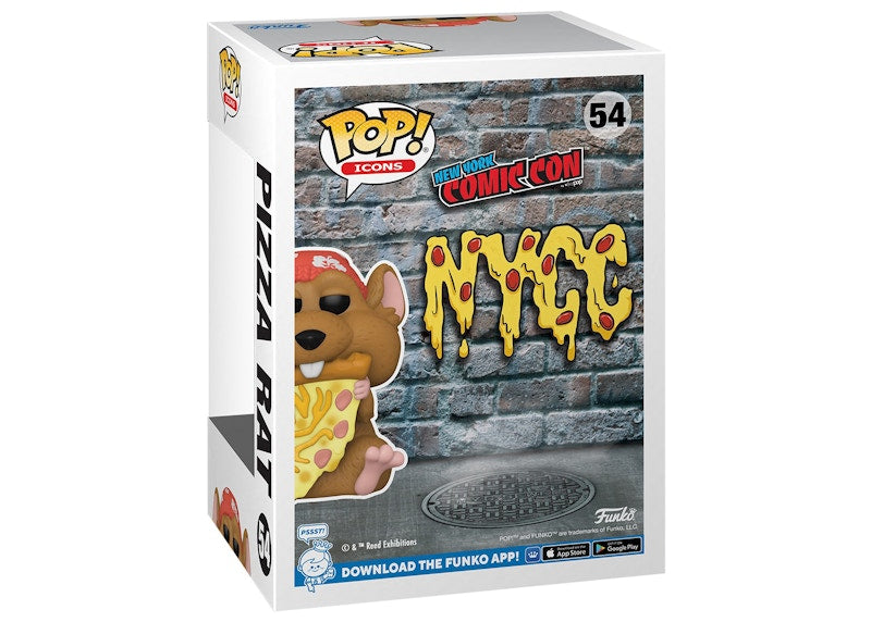 Funko Pop! Icons New York Comic Con Pizza Rat 2022 Fall Convention Exclusive Figure #54
