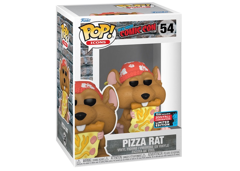 Funko Pop! Icons New York Comic Con Pizza Rat 2022 Fall Convention Exclusive Figure #54